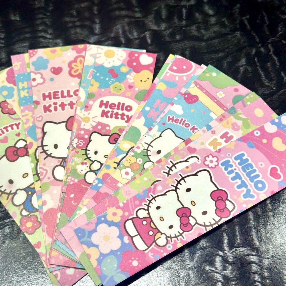 Hello Kitty Pink and Blue bookmarks